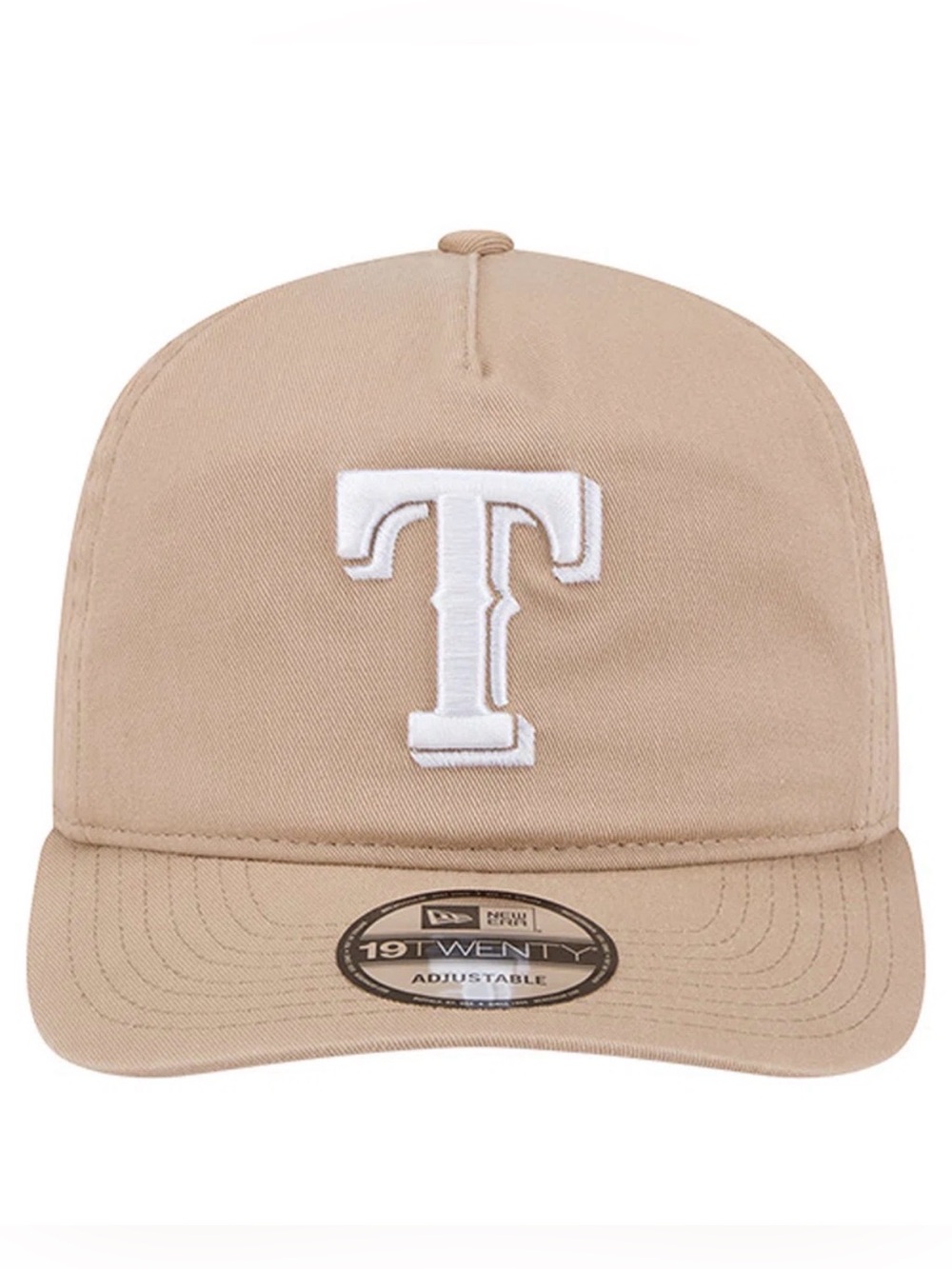 Texas Rangers New Era Light Beige Cam 19TWENTY Adjustable Hat
